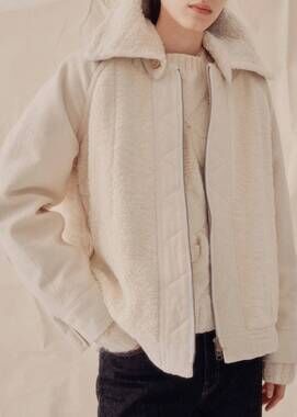 NEW NYMANE reversible bomber jacket in natural